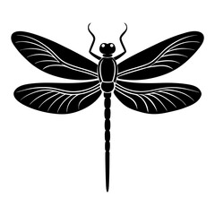 Dragonfly Silhouette vector illustration