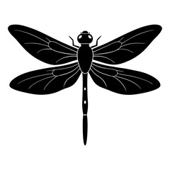 Dragonfly Silhouette vector illustration