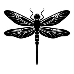 Dragonfly Silhouette vector illustration