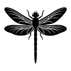 Dragonfly Silhouette vector illustration