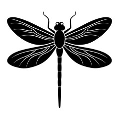 Dragonfly Silhouette vector illustration