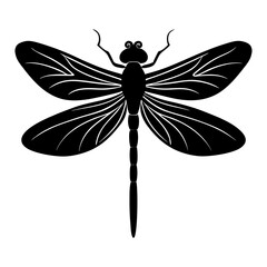 Dragonfly Silhouette vector illustration
