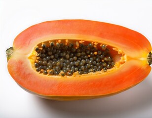 Fresh Papaya, Orange in Color with a Smooth Texture