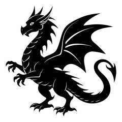 Dragon Silhouette vector illustration