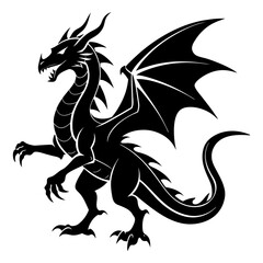 Dragon Silhouette vector illustration