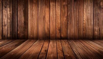 Naklejka premium Dark brown wooden plank background, wallpaper. Old grunge dark textured wooden background,The surface of the old brown wood texture, top view brown pine wood paneling. 