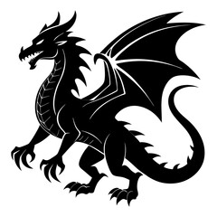 Dragon Silhouette vector illustration