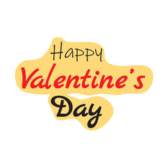Free vector simple happy valentines day celebration design