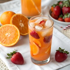 fruit-juice drink fresh fruit  Transparent Cut out isolated Clipping path Social media Post Ad Promotion 4k high quality 