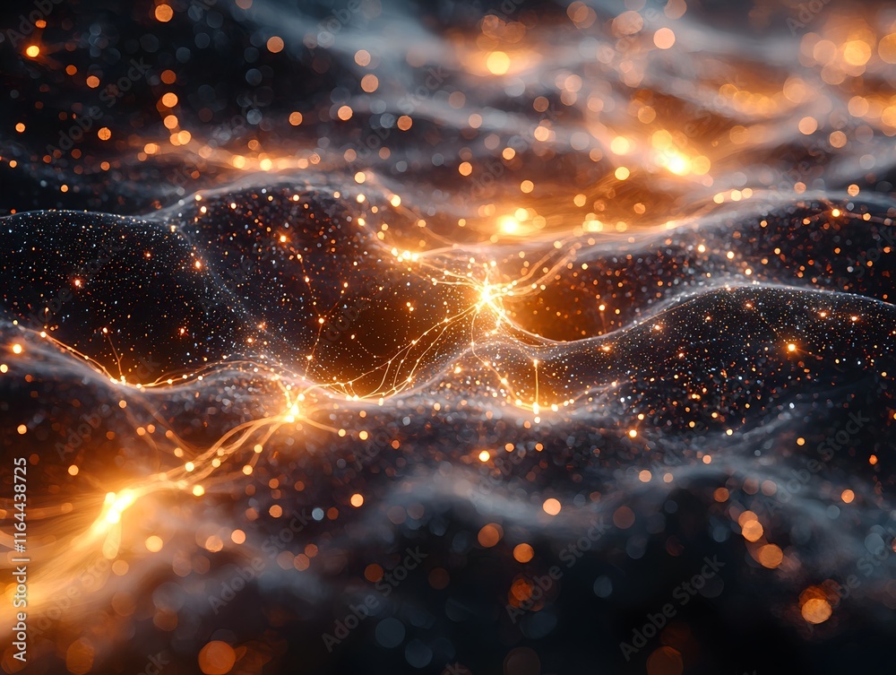 Poster quantum nodes in abstract space forming secure communication network