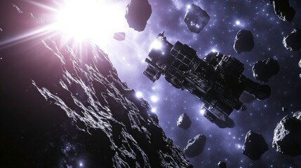 Exploration of Asteroids Using Rovers and High Contrast Lighting