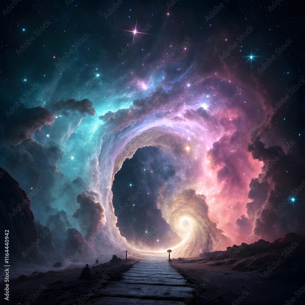 Wall mural planet in space
