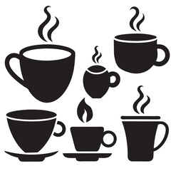 Obraz premium Coffee Cup Silhouette 