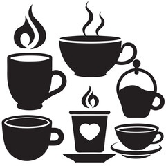 Obraz premium Coffee Cup Silhouette 