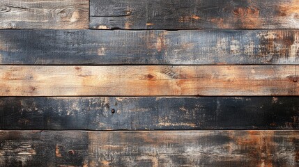 Rustic Wooden Plank Texture with Dark Accents for Background or Backdrop Design