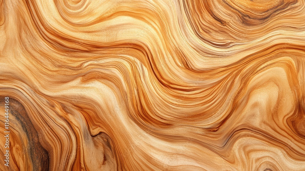 Poster wood grain abstract texture with flowing patterns in warm tones for background or design use in natu
