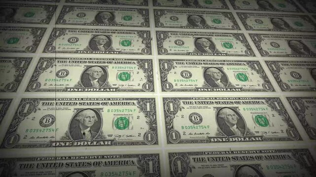 Money Printing Background Animation 4K