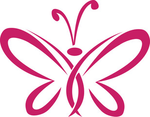 Beauty Butterfly icon design Pro Vector