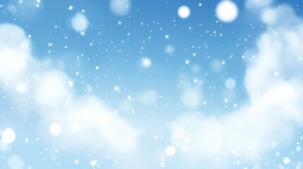 Obraz premium Snowfall in a winter wonderland scenic landscape digital art calm atmosphere aerial view