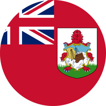 Bermuda Circle Flag, Circle Flag of Bermuda, Vector Images