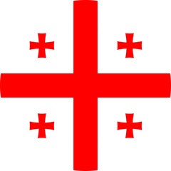 Georgia Circle Flag, Circle Flag of Georgia, Vector Images