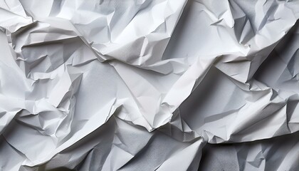 Obraz premium crumpled white paper texture
