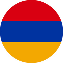 Armenia Circle Flag, Circle Flag of Armenia, Vector Images