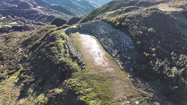 Albania old ruin of Amantia, Illyrian old city