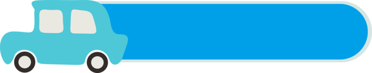 Obraz premium Car With Banner