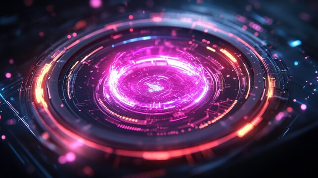 Futuristic Technology Design with Clean Lines and Bright Colors - Powered by Adobe