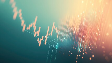 Glowing Digital Finance Interface Background