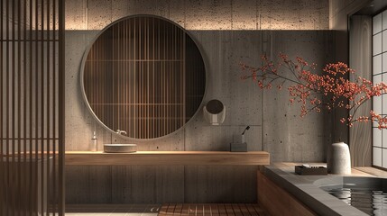 Modern luxury bathroom interior design 