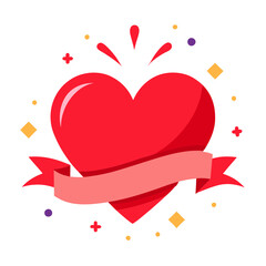 heart with ribbon