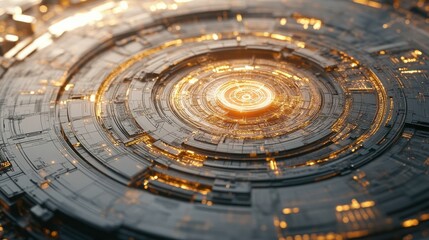 Obraz premium Modern High-Tech Systems with Bright Aesthetics