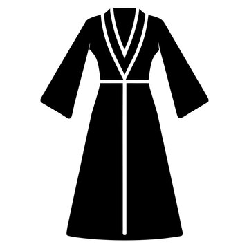 black robe silhouette clip art preview
