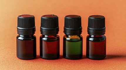 Aromatherapy techniques for energy, Energize your day with invigorating essential oil blends, Crisp orange background amplifies the vibrant oil colors.