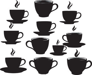 Obraz premium Coffee mug icon vectors