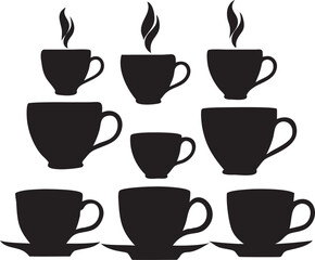 Obraz premium Coffee mug icon vectors