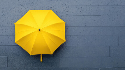 The lonely, A photorealistic image of a single umbrella, showcasing intricate details and realistic textures, suitable for various design and marketing needs.