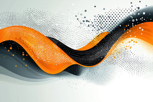 orange and grey vector background