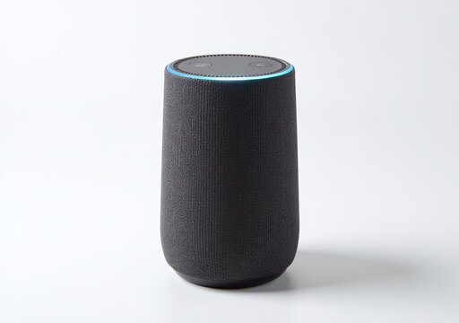 smart speaker voice activation feature illuminated white