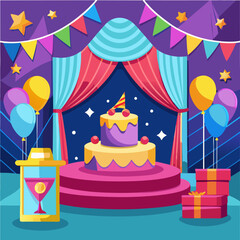 birthday with balloons