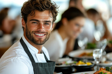 Obraz premium Restaurant Customer Service