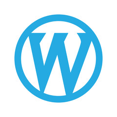 WordPress Logo with W Clean Vector Design