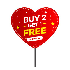 Buy 2 Get 1 Free - Limited Time Offer! vector offer badges
