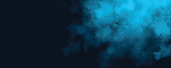 A Blend of Aqua and Deep Navy Tones in an Abstract Watercolor Texture That Feels Lush and Immersive
