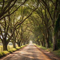 Obraz premium road in the woods