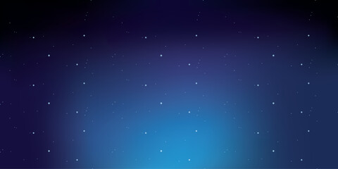 Obraz premium Background with dark blue starry sky. Vector on the background of the night sky.