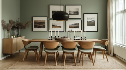 living interior with fireplace