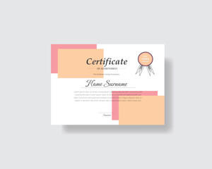 Sleek Certificate Design